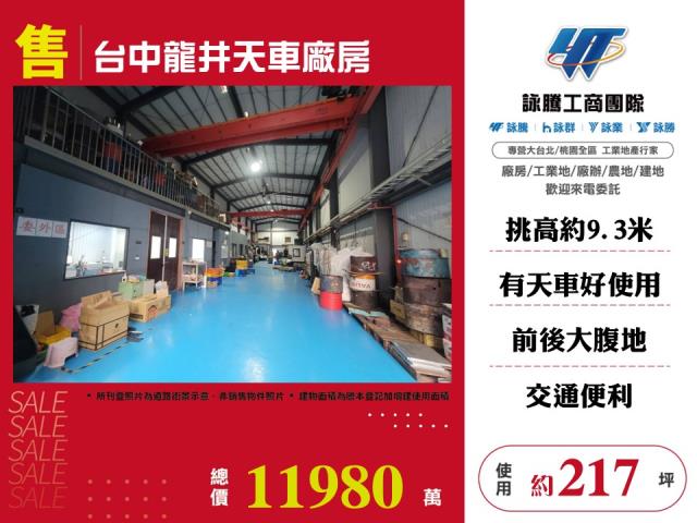 東森房屋大雅中清店10米活路建地廠房